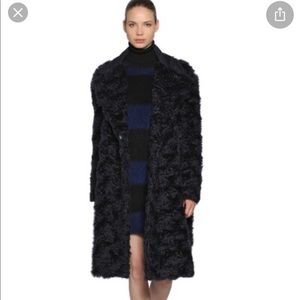 SportMax mohair shearing navy coat size M